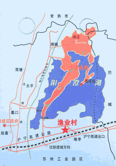 陽澄湖地圖