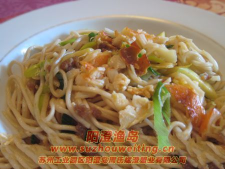 蟹肉炒面的做法